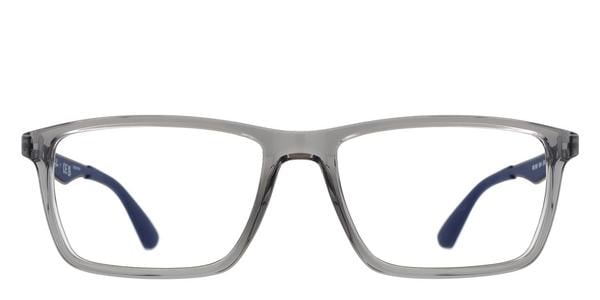 Ray-Ban RX7056 - Transparent Grey, Plastic, Rectangle frame