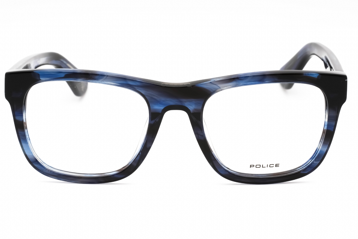 Police VPLE37 - Shiny Streaked Blue, Acetate, Rectangle frame