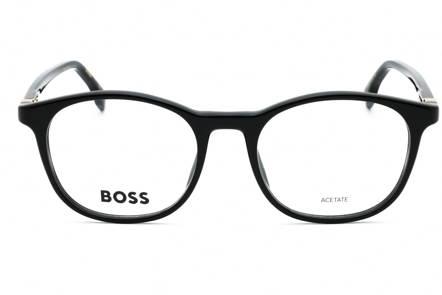 Hugo Boss BOSS 1437 - Black, Plastic, Round frame
