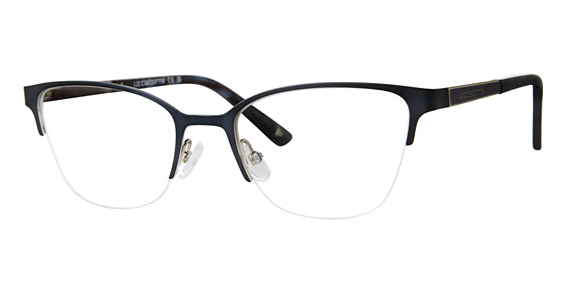 Liz Claiborne L 472 - Matte Blue, Stainless Steel, Rectangle frame