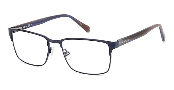 Fossil FOS 7155/G/US - Matte Blue, Stainless Steel, Rectangle frame