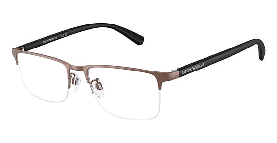 Emporio Armani EA1085D - Matte Brushed Bronze, Metal, Rectangle frame