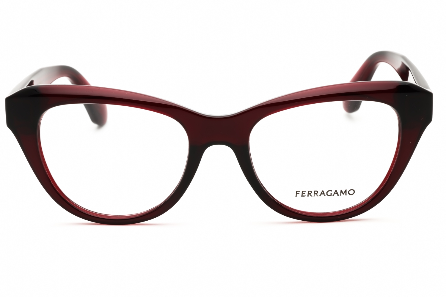 Salvatore Ferragamo SF2989 - Transparent RED, Acetate, Cat Eye frame