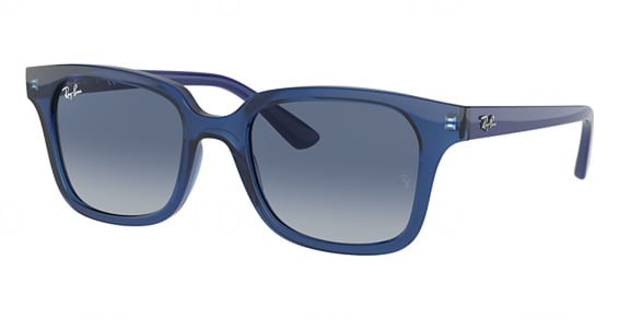 Ray-Ban RJ9071S - Transparent Blue, Acetate, Rectangle frame