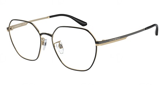 Emporio Armani EA1145D - Shiny Black, Metal, Oval frame