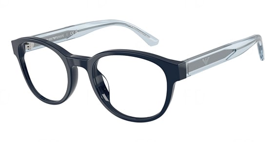 EMPORIO ARMANI KIDS EK3012U - Shiny Blue, Plastic, Oval frame