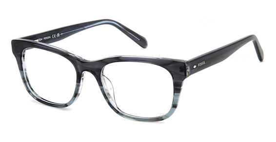 Fossil FOS 7169 - Grey, Acetate, Rectangle frame