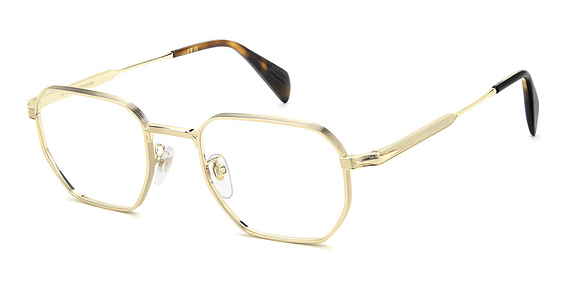 David Beckham DB 1242 - Rhl2y Gold Blck, Metal, Rectangle frame