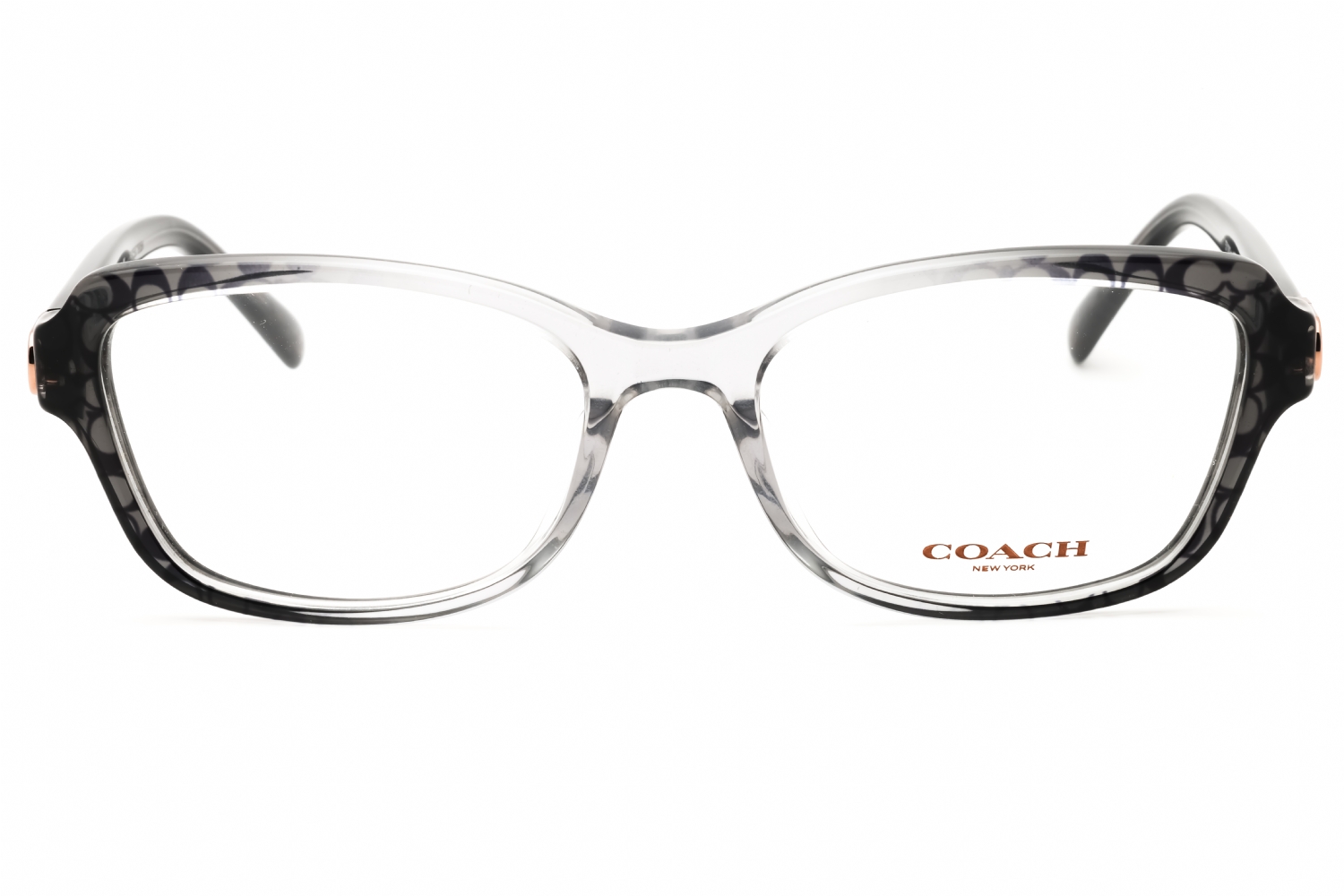 COACH 0HC6193U - Transparent Faded Grey, Plastic, Rectangle frame