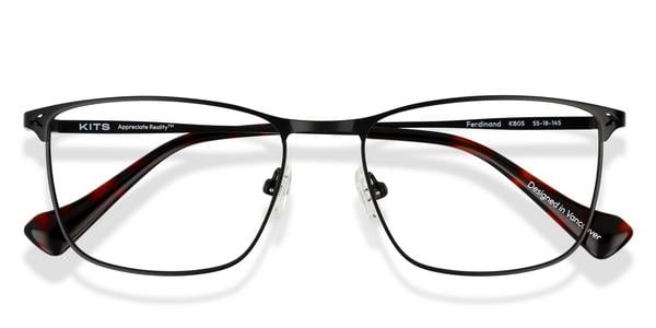 KITS Ferdinand - Black Tortoise, Metal, Rectangle frame