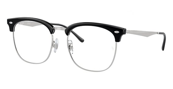 Ray-Ban RX7318D - Black On Silver, Acetate, Oval frame