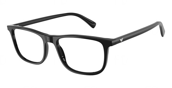 Emporio Armani EA3287F - Shiny Black, Plastic, Mixed Shapes frame