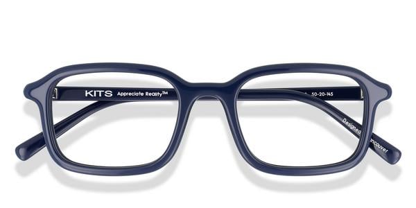 KITS Lucent - Shiny Navy, Acetate, Rectangle frame