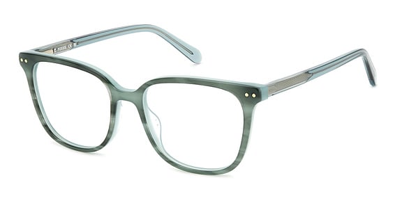 Fossil FOS 7183 - Green Hrn, Acetate, Rectangle frame
