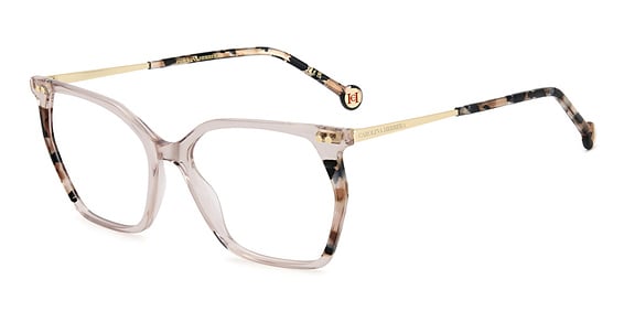 Carolina Herrera HER 0293 - Nude, Acetate, Rectangle frame