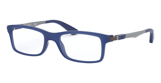 Ray-Ban RY1588 - Matte Blue, Acetate, Rectangle frame