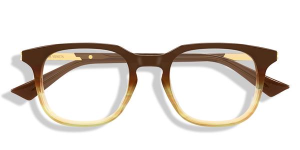 Bottega Veneta BV1429S - Brown, Acetate, Rectangle frame