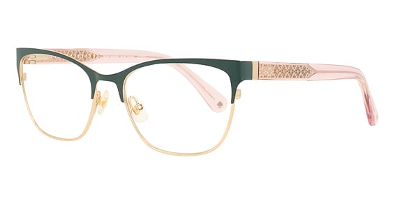 Kate Spade Charlee - Green, Stainless Steel, Rectangle frame