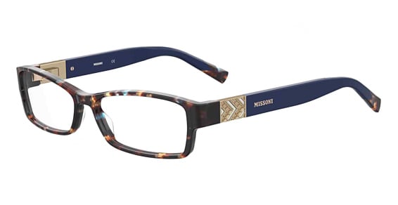 Missoni MIS 0162 - Havana Blue, Acetate, Rectangle frame