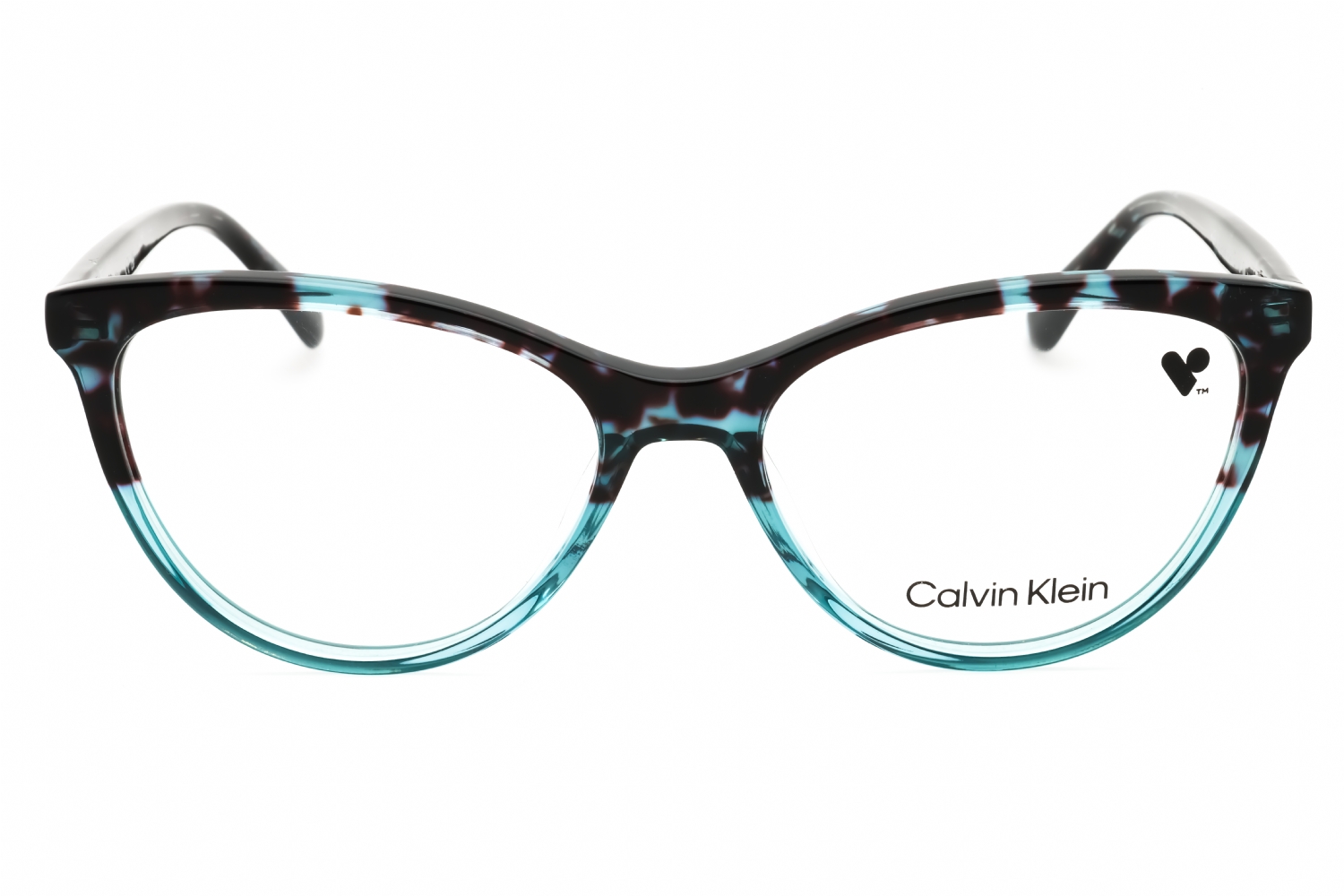 Calvin Klein CK21519 - Blue Tortoise, Acetate, Cat Eye frame