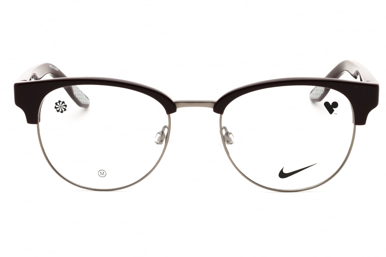 Nike NIKE 8402 - Burgundy/silver, Metal, Round frame
