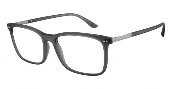 Giorgio Armani AR7122 - Matte Transparent Grey, Acetate, Round frame
