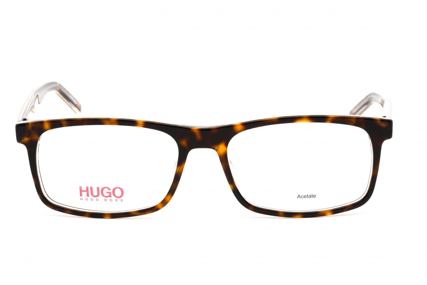HUGO HG 1004 - Havana Crystal, Mixed Materials, Mixed Shapes frame