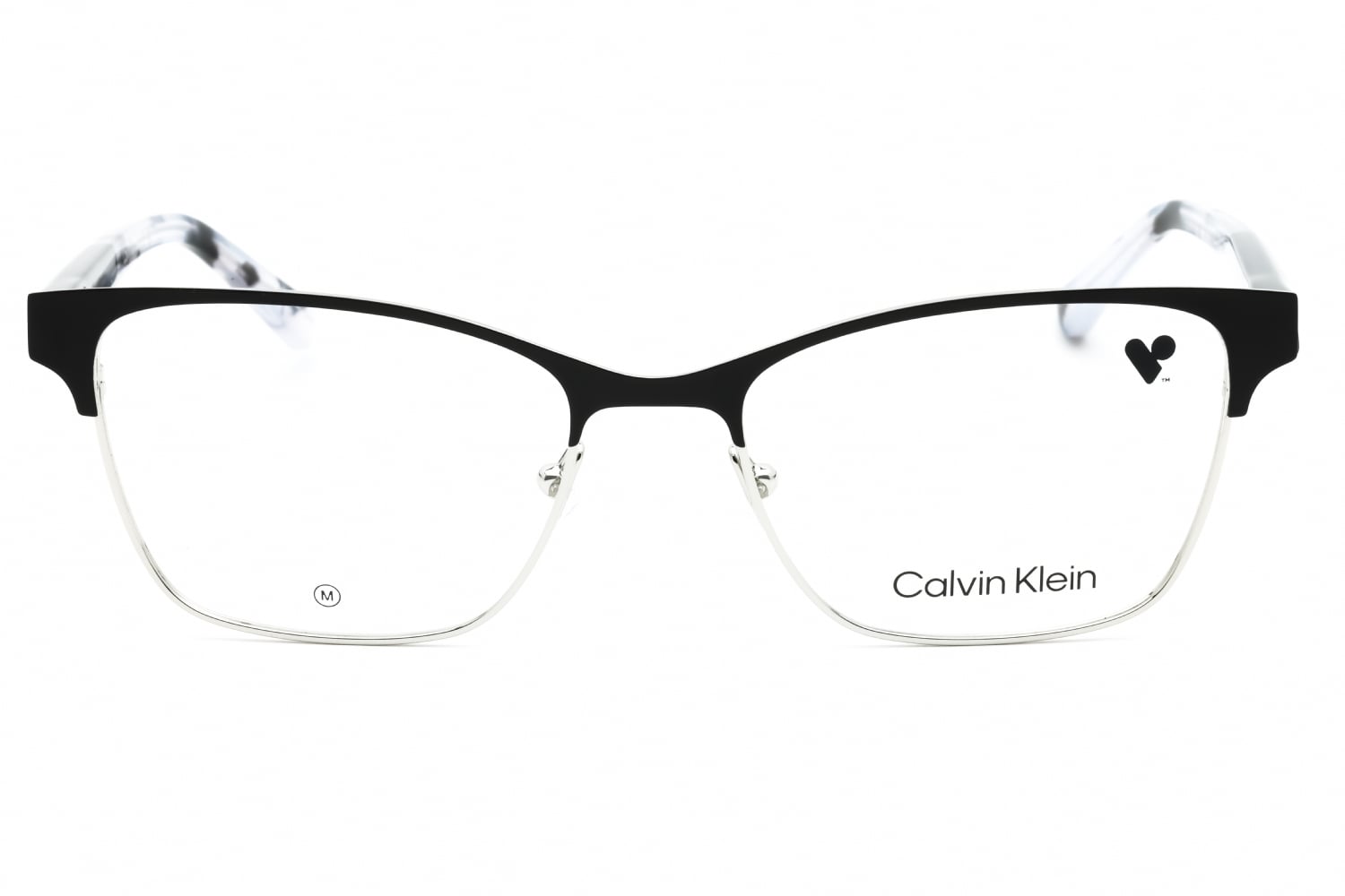 Calvin Klein CK23107 - Black, Metal, Rectangle frame