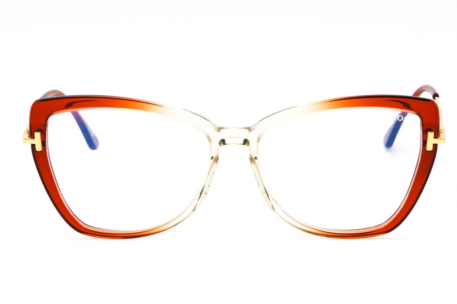 Tom Ford FT5882-B - Orange/other/clear, Acetate, Cat Eye frame