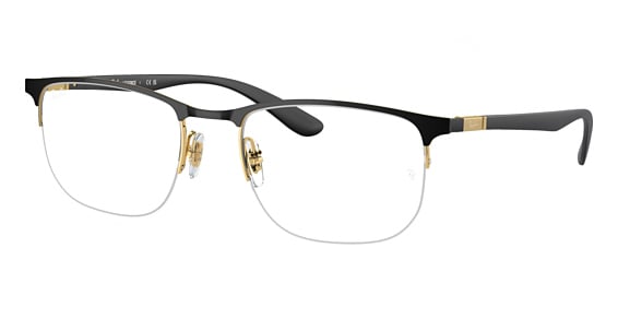 Ray-Ban RX6513 - Black On Arista, Metal, Oval frame