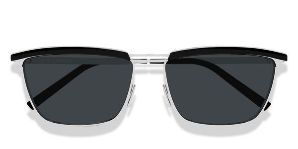 Saint Laurent SL 795 JOE - Silver, Metal, Rectangle frame