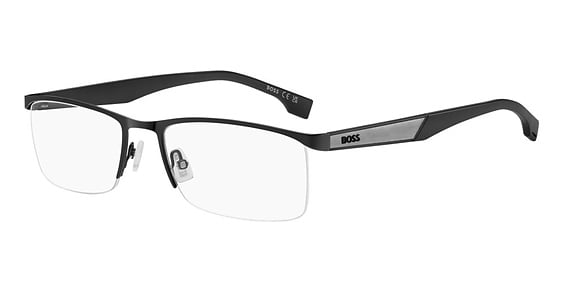 Hugo Boss Boss 1770 - Matte Black, Metal, Rectangle frame