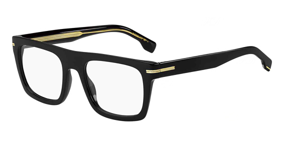 Hugo Boss Boss 1597 - Black, Acetate, Flat-Top frame