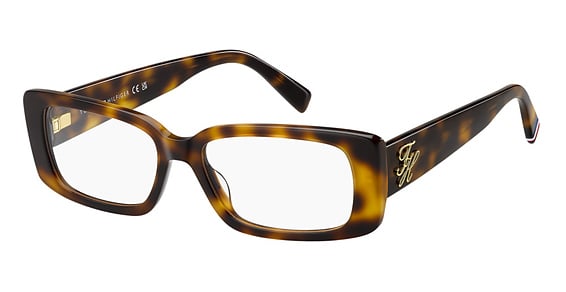 Tommy Hilfiger TH 2345/US - Havana, Mixed Materials, Rectangle frame