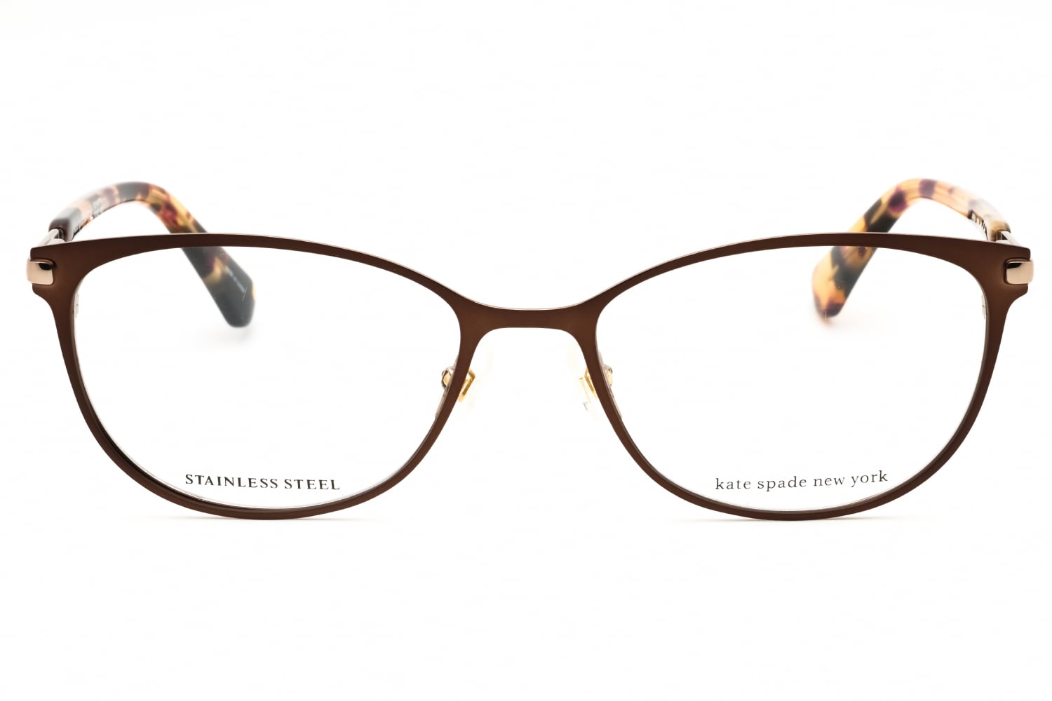 Kate Spade Jabria - Brown Havana, Metal, Oval frame