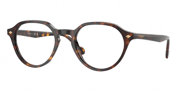 Vogue VO5598 - Dark Havana, Plastic, Oval frame