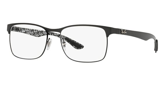 Ray-Ban RX8416 - Matte Black, Metal, Rectangle frame