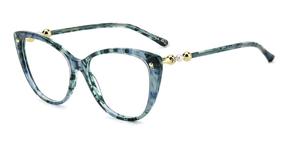 Carolina Herrera HER 0319 - Green Havana, Acetate, Cat Eye frame