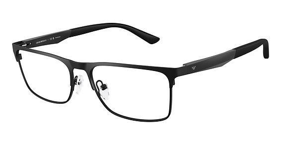 Emporio Armani EA1183 - Matte Black, Metal, Mixed Shapes frame
