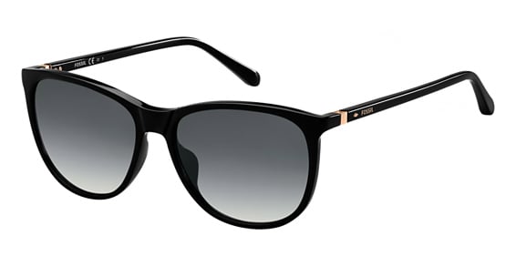 Fossil FOS 3082/S/US - 8079o Black, Acetate, Cat Eye frame