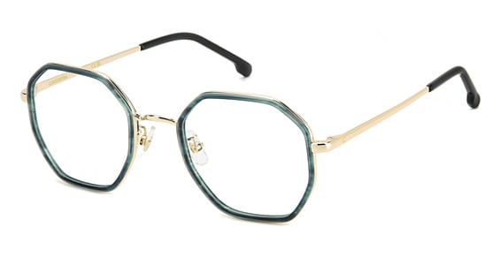 Carrera 3034 - Green Hrn, Stainless Steel, Geometric frame