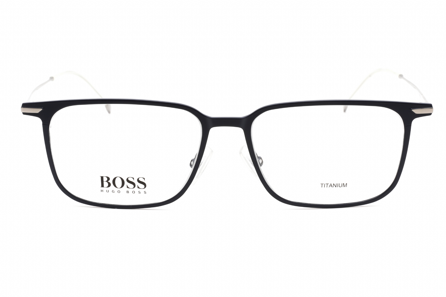 Hugo Boss BOSS 1253 - Matte Black, Metal, Rectangle frame