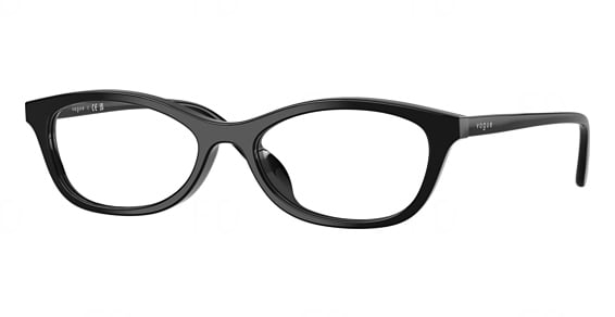 Vogue VO5668F - Black, Plastic, Oval frame