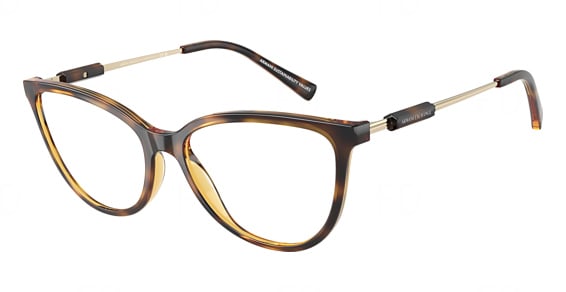 Armani Exchange AX3128F - Shiny Havana, Plastic, Cat Eye frame
