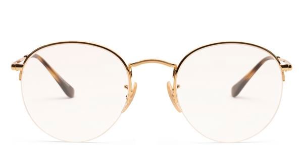 Ray-Ban RX3947V ROUND GAZE - Gold, Metal, Rectangle frame