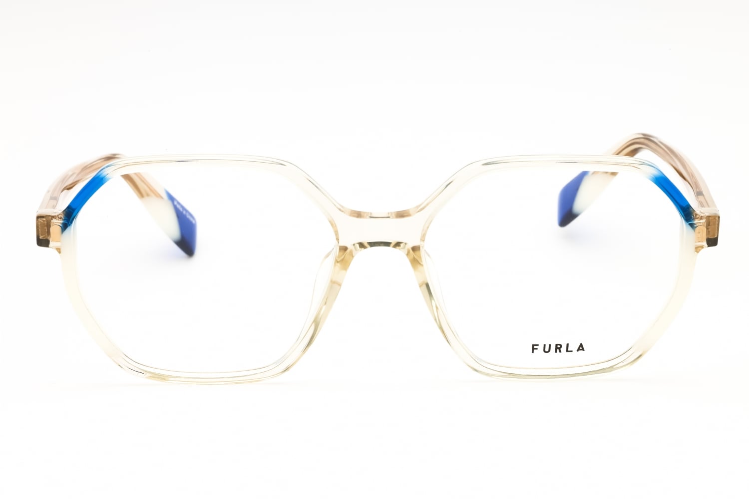 Furla VFU578 - Transparent Beige, Acetate, Round frame