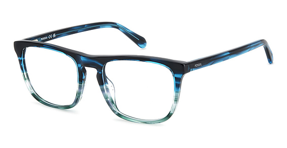Fossil FOS 7191 - Strp Teal, Acetate, Rectangle frame