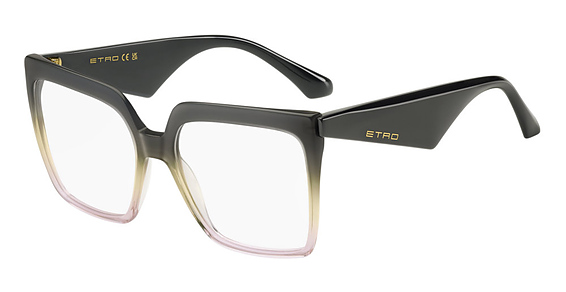 Etro 0005 - Grey Yllw, Acetate, Rectangle frame