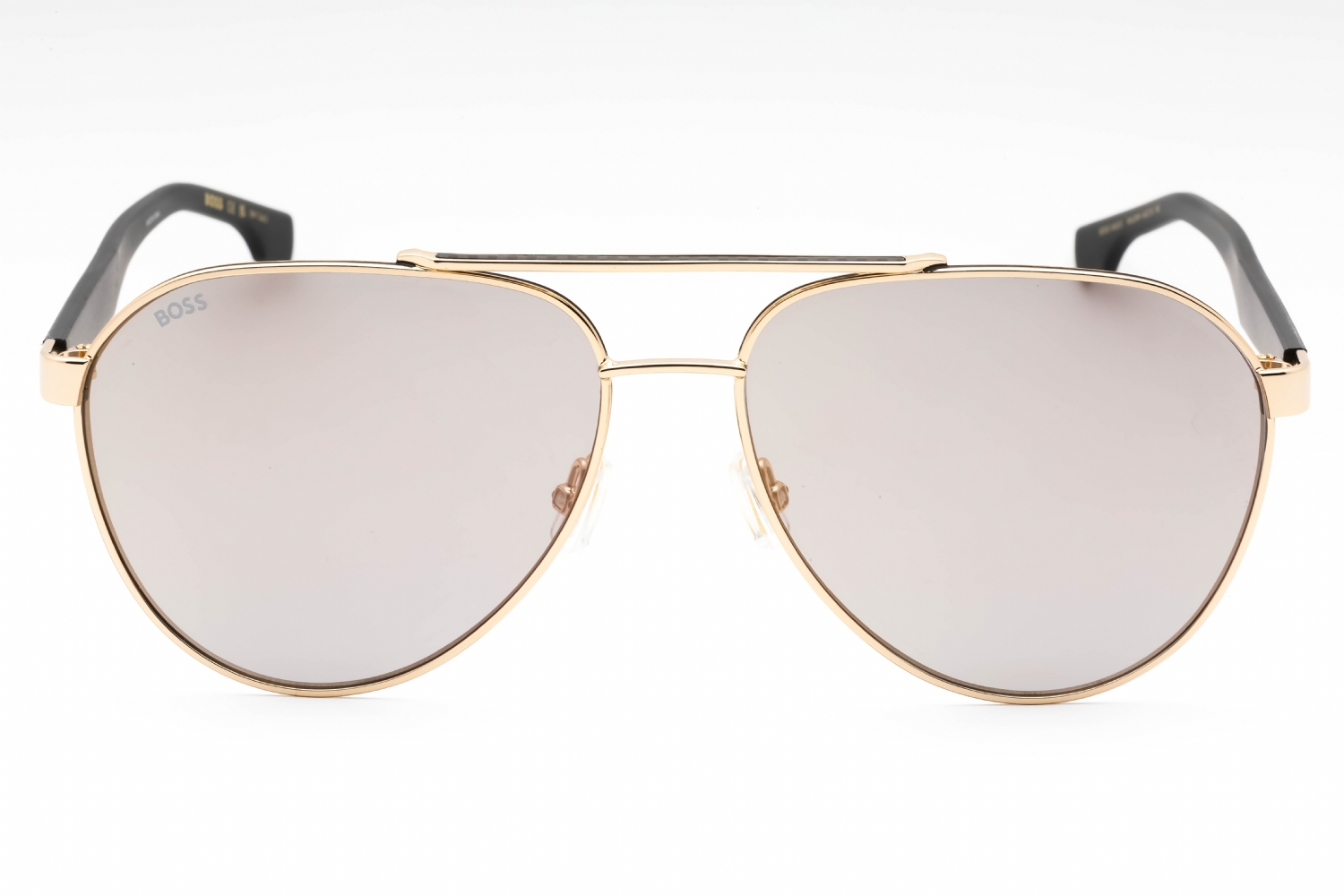 Hugo Boss BOSS 1485/S - Gold Black, Metal, Rectangle frame