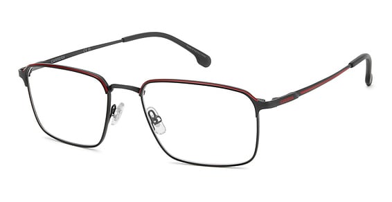 Carrera 8927 - Matte Black Red, Stainless Steel, Rectangle frame